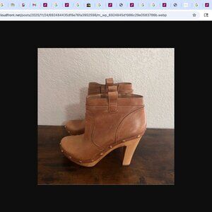 TORY BURCH Genevra Leather Studded Clog Heel Bootie